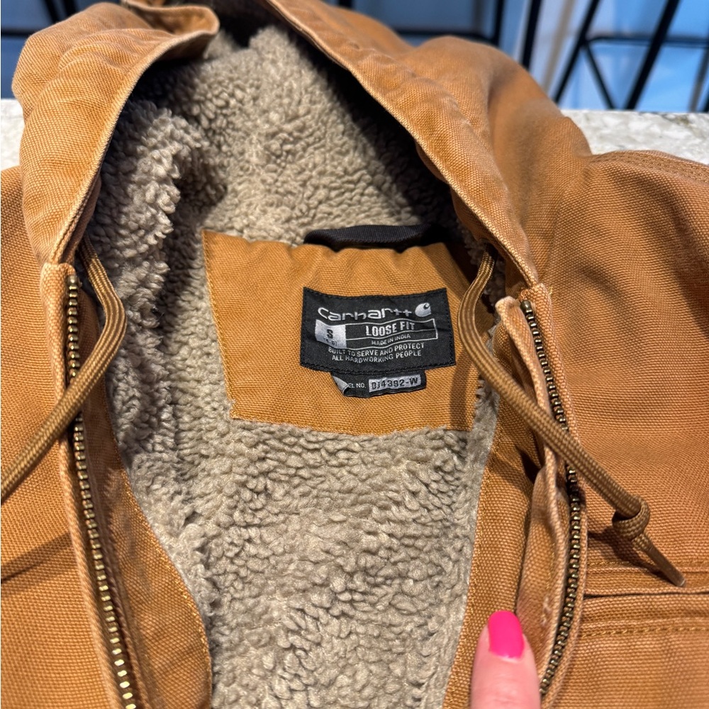 Carhartt Women's Brown Hooded Work Jacket - Picture 7 of 10
